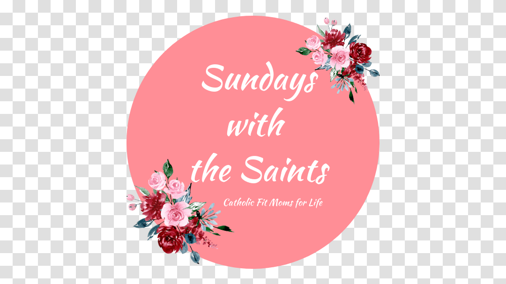Sunday With The Saints Annunciation Catholic Fit Floral, Graphics, Art, Floral Design, Pattern Transparent Png