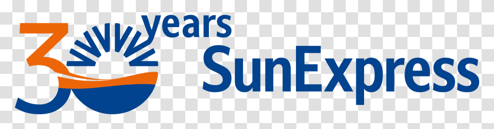 Sunexpress 30 Years Logo, Word, Label Transparent Png