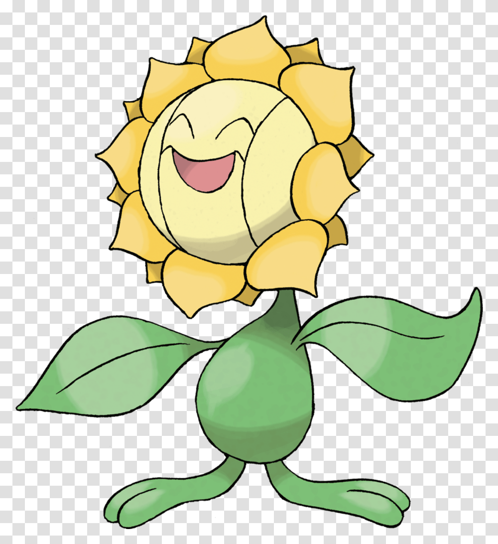 Sunflora Pokemon Go Sunflower Pokemon, Plant, Leaf, Blossom, Animal Transparent Png