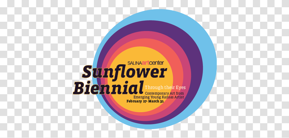 Sunflower Biennial - Salina Art Center Circle, Label, Text, Advertisement, Paper Transparent Png