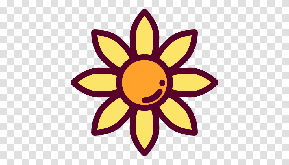 Sunflower Blossom Flower Petals Botanical Nature Icon, Dynamite, Floral Design, Pattern Transparent Png