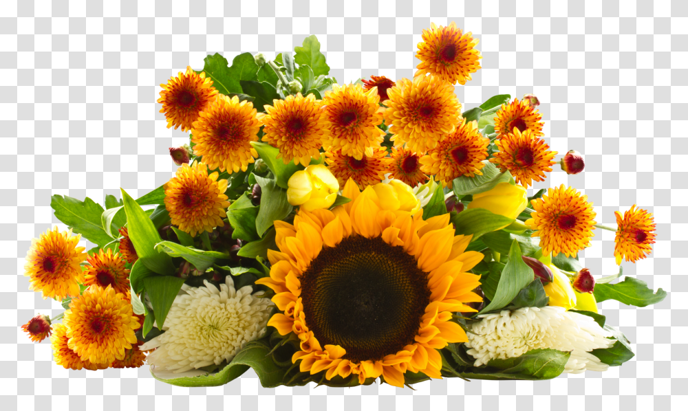 Sunflower Bouquet Clipart Flower Bouquets Sunflower, Plant, Blossom, Flower Arrangement, Daisy Transparent Png