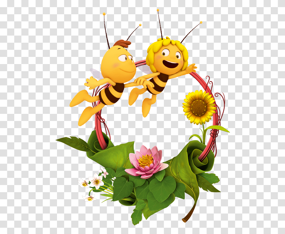 Sunflower Clipart Download Maya The Bee, Animal, Insect, Invertebrate Transparent Png