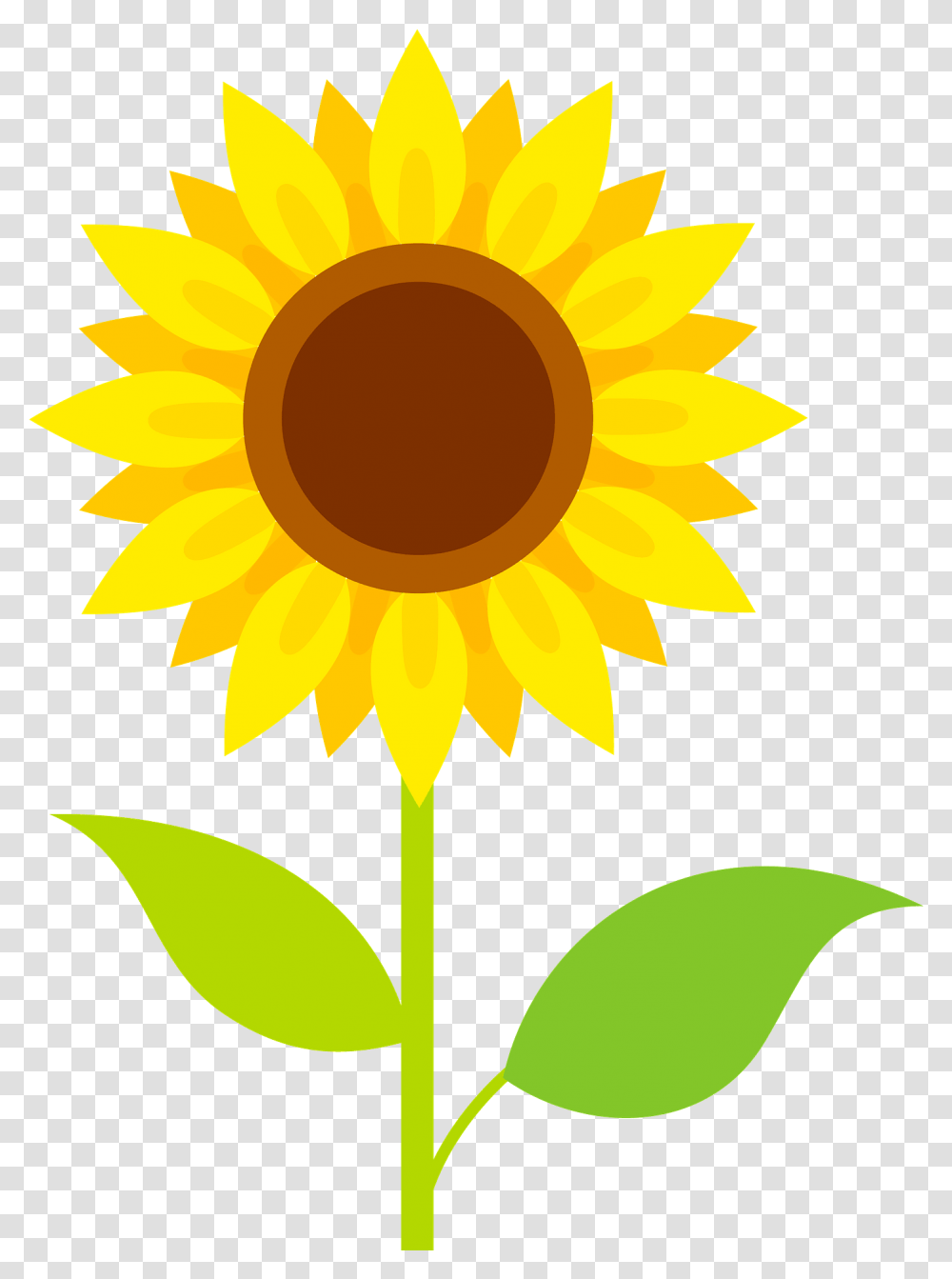 Sunflower Clipart Free Download Creazilla Background Sunflower Clipart, Plant, Blossom, Tennis Ball, Sport Transparent Png