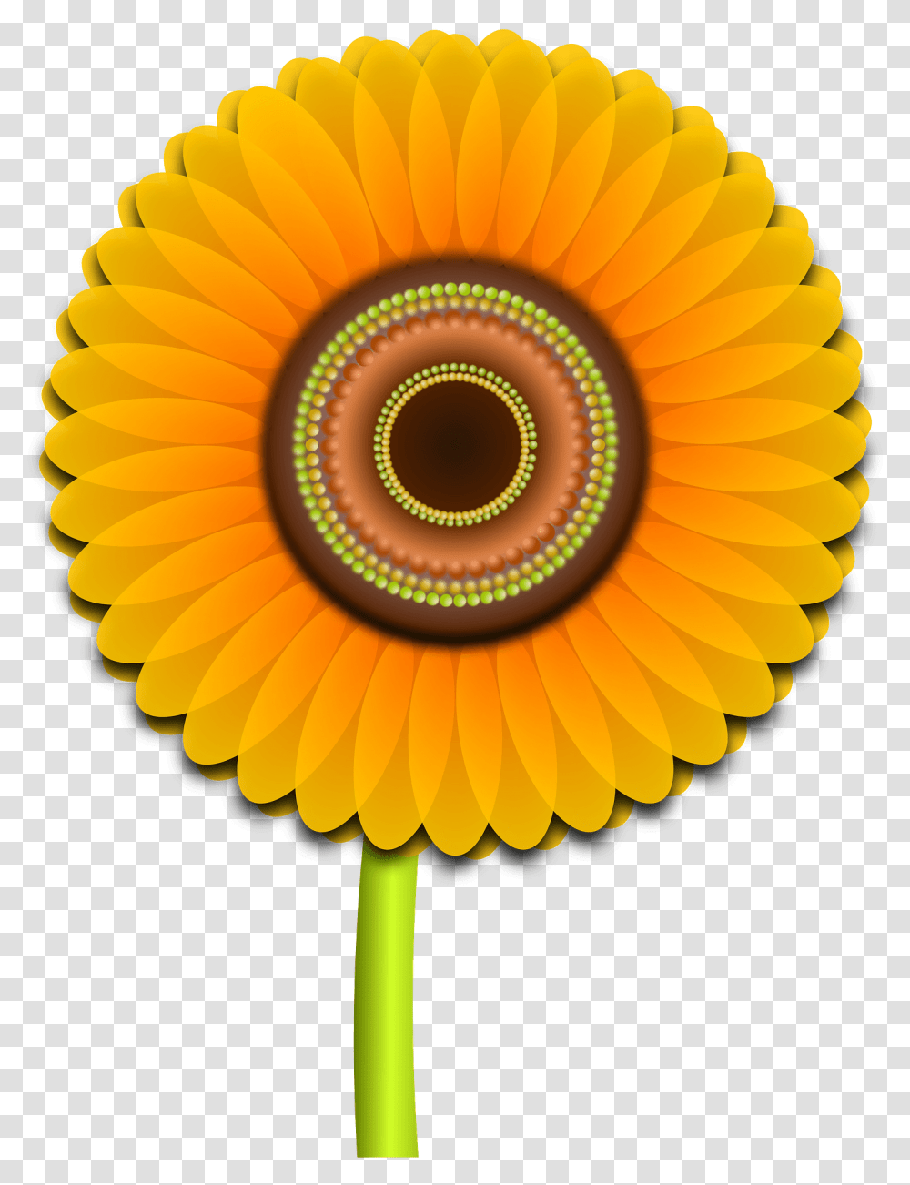 Sunflower Clipart Free Download Creazilla Vector Sunflower, Ornament, Pattern, Lamp, Graphics Transparent Png