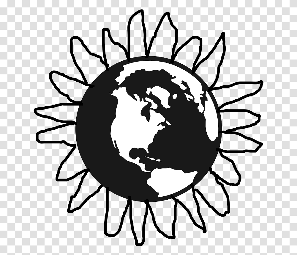 Sunflower Earth Svg Clip Arts Globe Clip Art, Outer Space, Astronomy, Universe, Planet Transparent Png