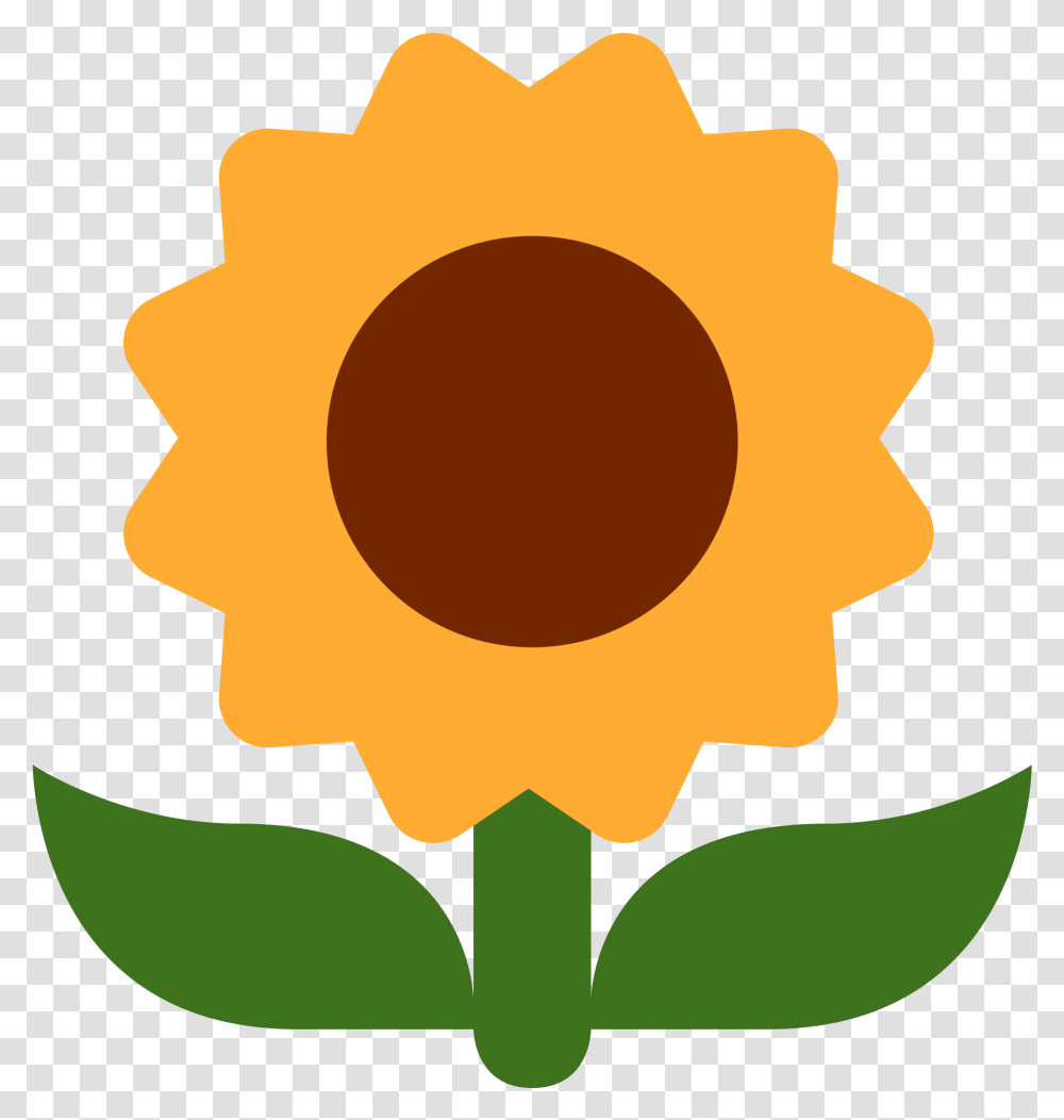 Sunflower Emoji Download Sunflower Emoji Twitter, Plant, Blossom, Outdoors, Nature Transparent Png