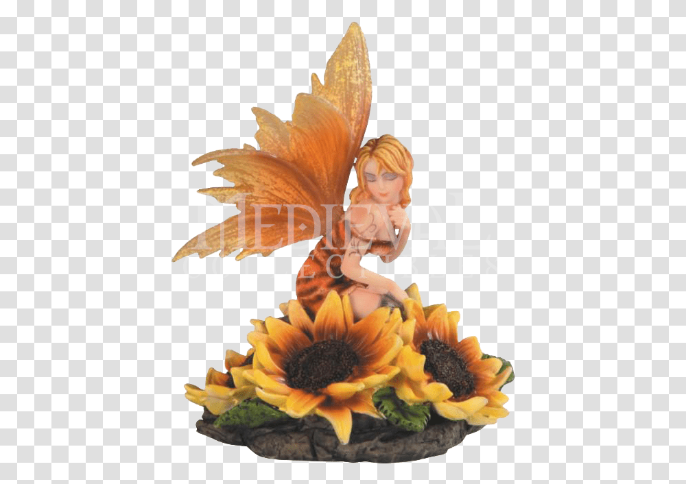 Sunflower Fairy, Plant, Blossom, Person, Human Transparent Png