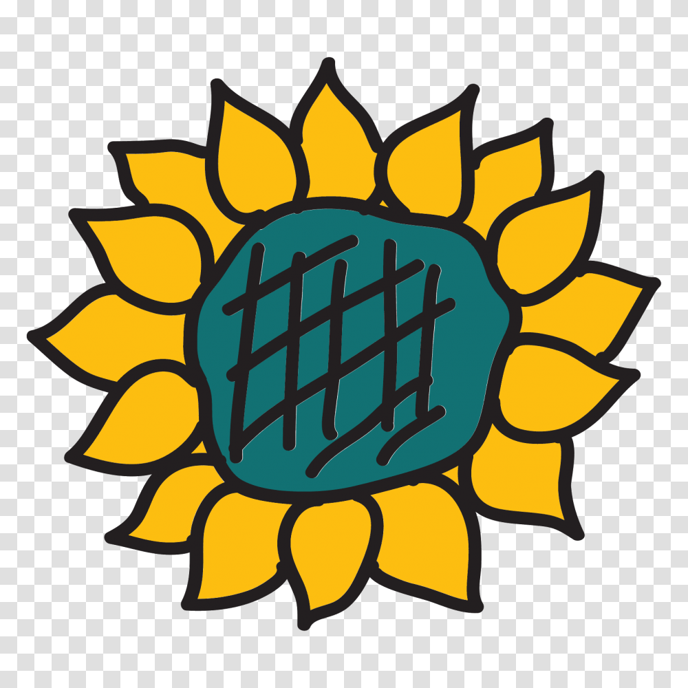 Sunflower Icon, Plant, Blossom, Gold Transparent Png