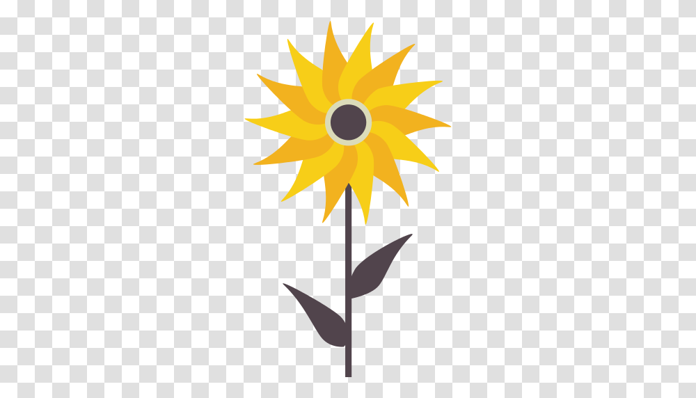 Sunflower Icon, Leaf, Plant, Blossom Transparent Png