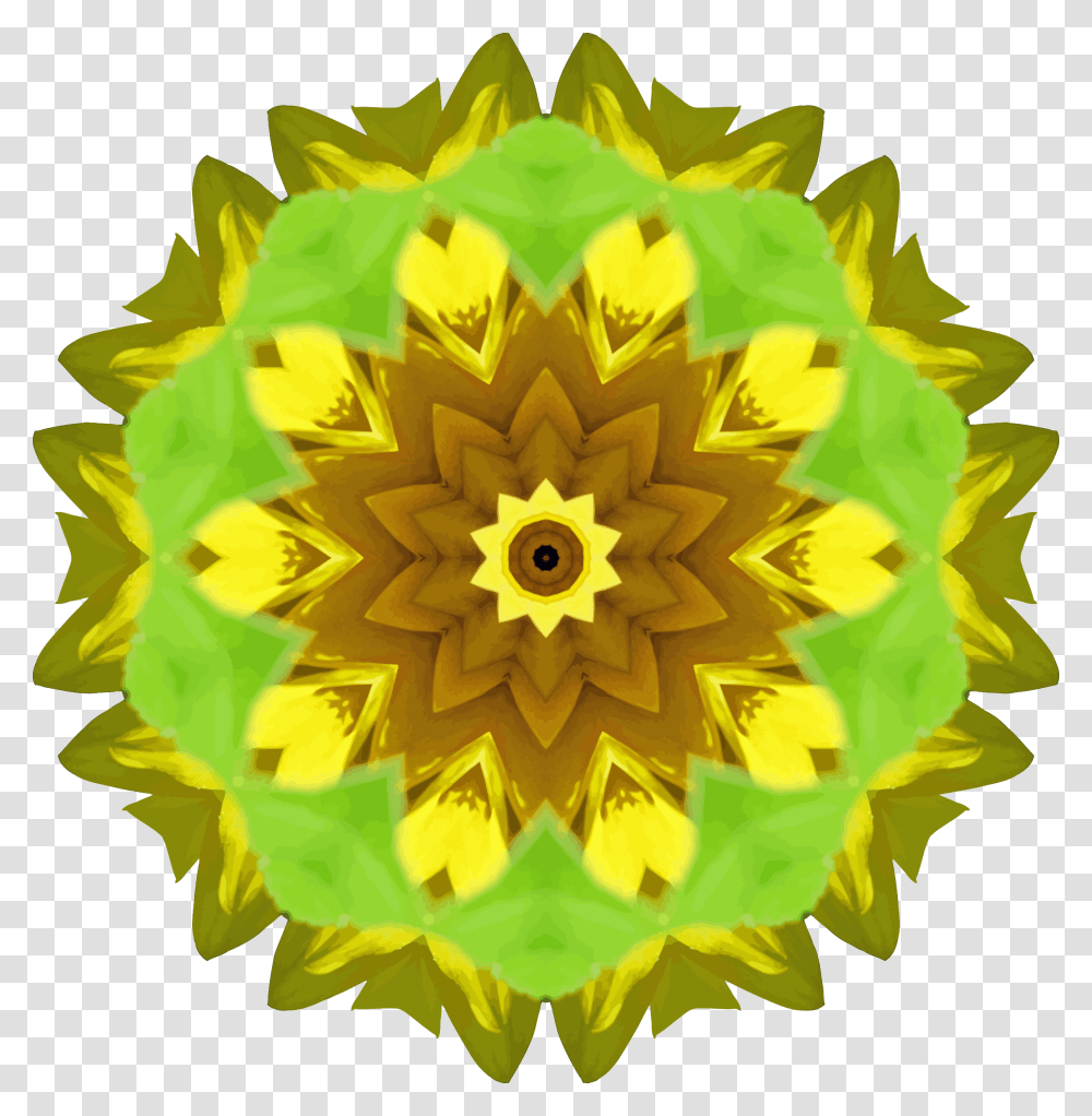 Sunflower Kaleidoscope 6 Clip Arts Clip Art, Pattern, Floral Design, Ornament Transparent Png