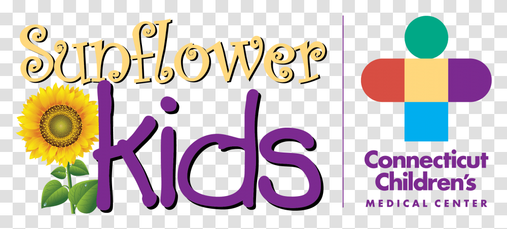 Sunflower Kids Logo Connecticut Children's Medical Center, Text, Alphabet, Number, Symbol Transparent Png