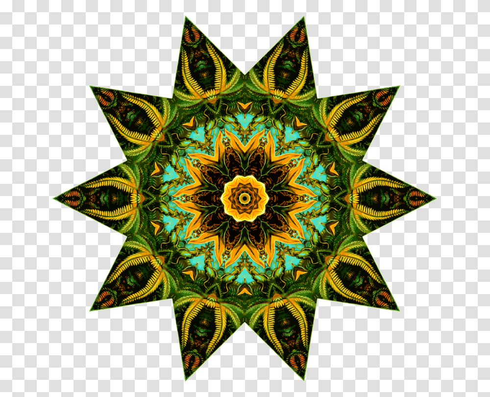 Sunflower M Symmetry, Ornament, Pattern, Fractal Transparent Png