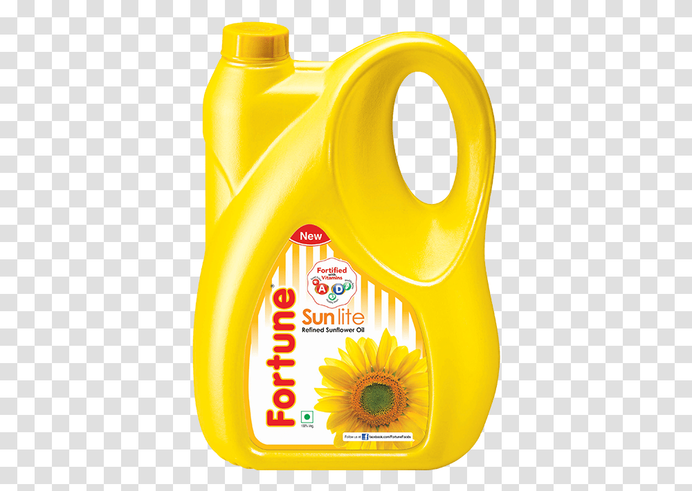 Sunflower Oil Best Cooking Fortune Foods Fortune Sunflower Oil 5 Liter, Bottle, Shampoo, Fire Hydrant, Sunscreen Transparent Png