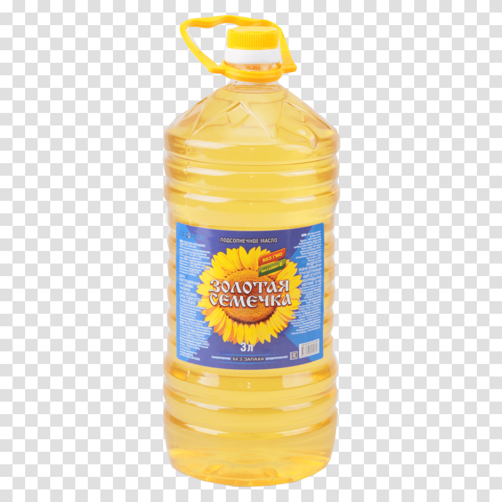 Sunflower Oil, Food, Bottle, Label Transparent Png
