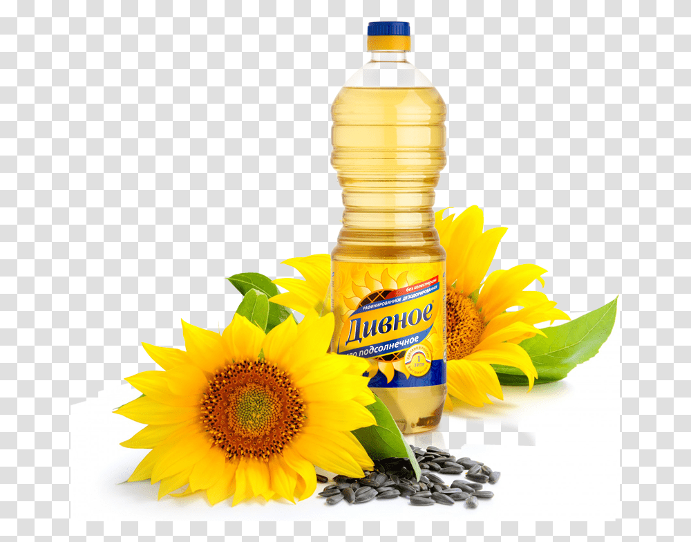 Sunflower Oil, Food, Plant, Blossom, Bottle Transparent Png