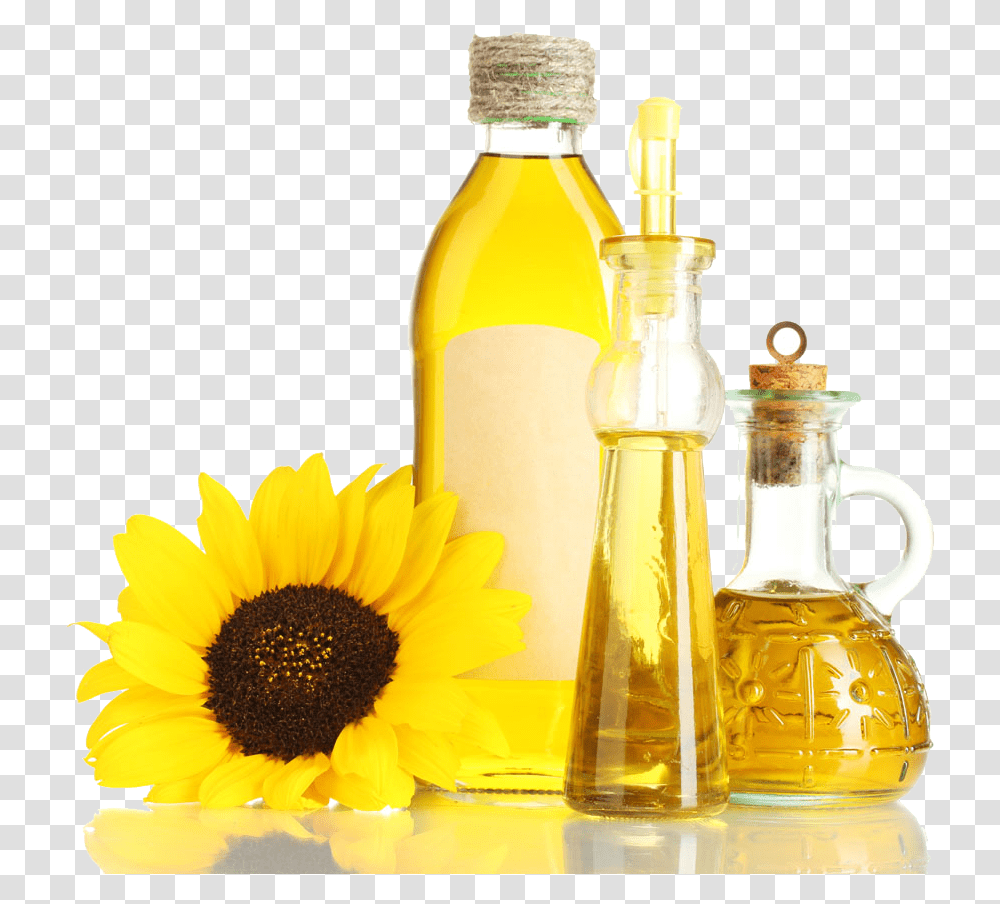 Sunflower Oil Picture Cooking Oil, Plant, Glass, Beverage, Bottle Transparent Png