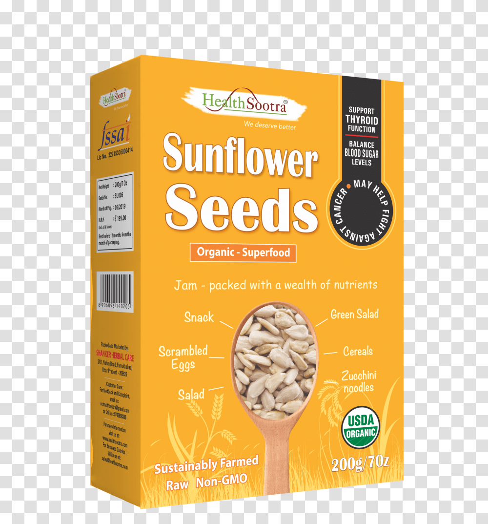 Sunflower Seeds Breakfast Cereal Transparent Png