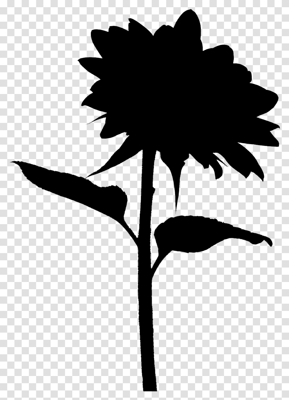 Sunflower Silhouette Background Sunflower, Gray, World Of Warcraft Transparent Png