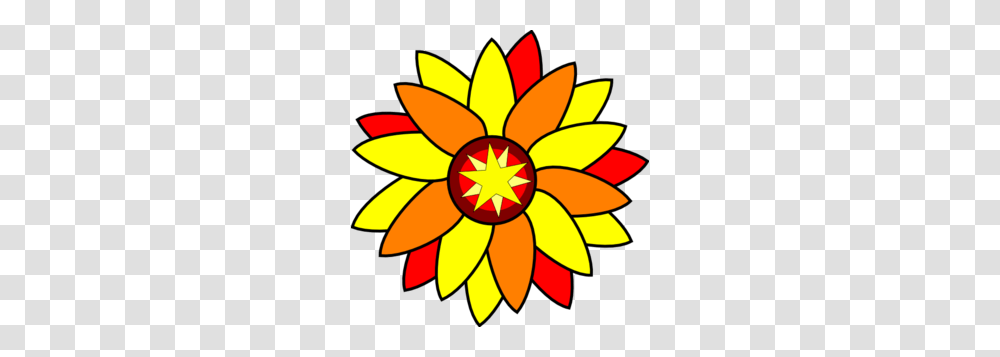 Sunflower Star Tatto Clip Art, Plant, Floral Design, Pattern Transparent Png