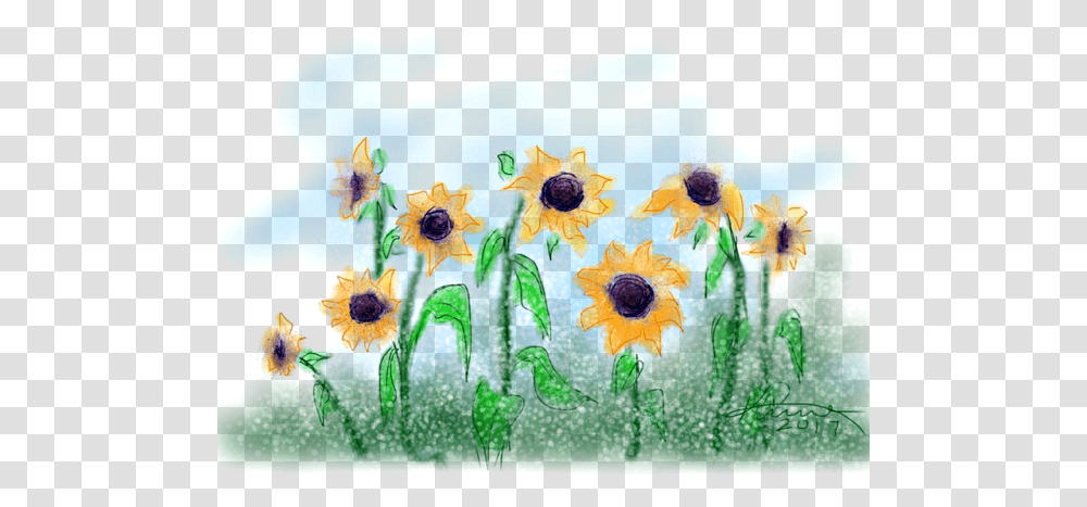 Sunflowers Kids T Shirt Sunflower, Canvas, Art, Modern Art, Painting Transparent Png