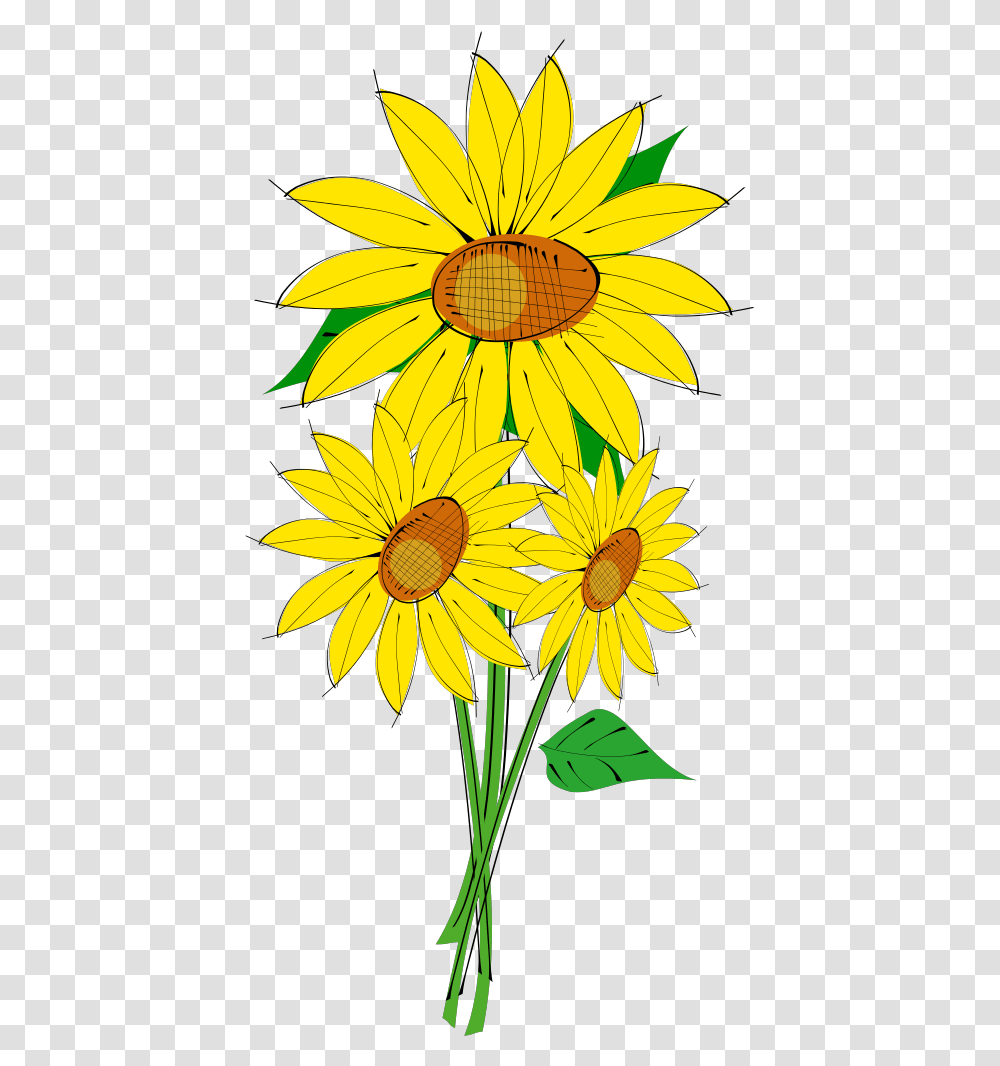 Sunflowers Svg Clip Art For Web Download Clip Art Sunflower Clip Art, Plant, Blossom, Treasure Flower, Daisy Transparent Png