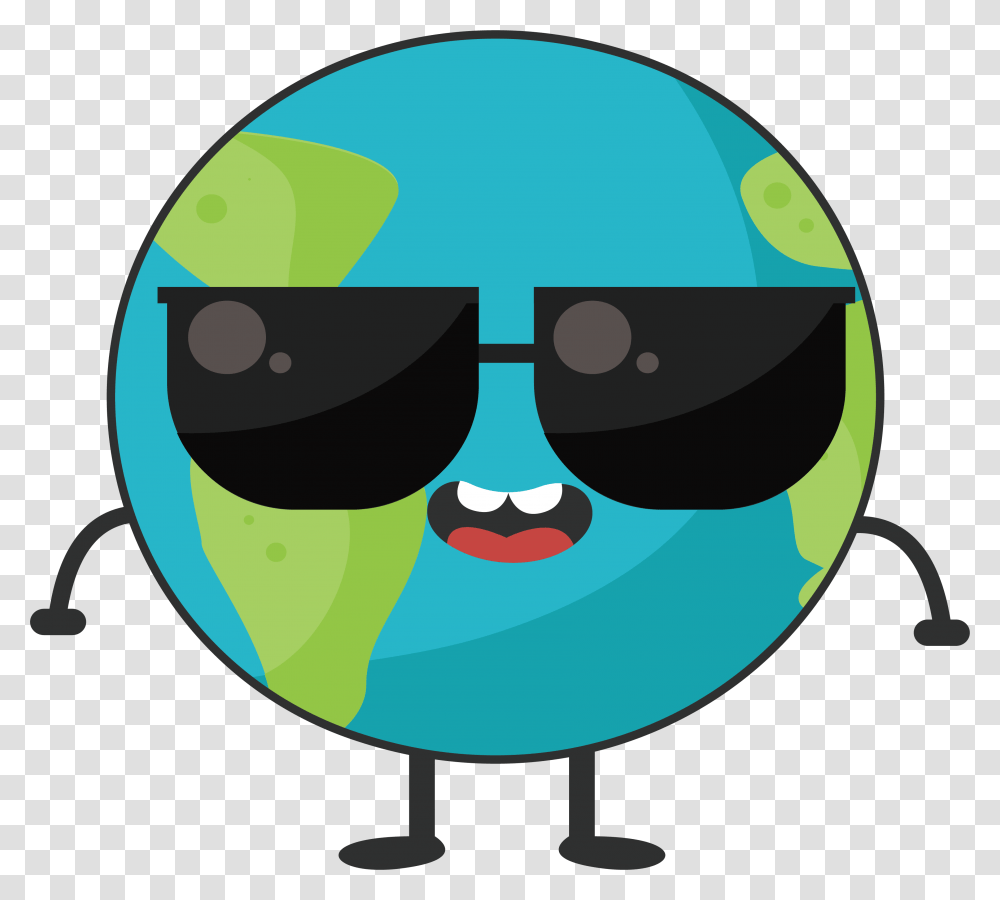 Sunglasses Clipart Cartoon Earth Face, Baseball Cap, Hat Transparent Png