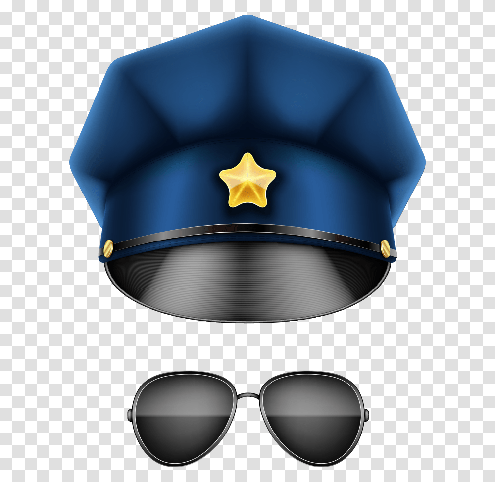 Sunglasses Clipart Police Cap Background, Lamp, Apparel, Accessories Transparent Png