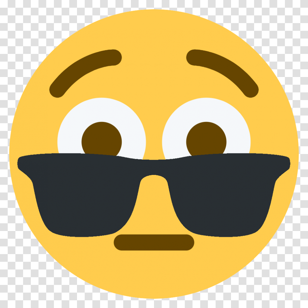 Sunglasses Emoji Clipart Discord, Label, Accessories, Pillow Transparent Png