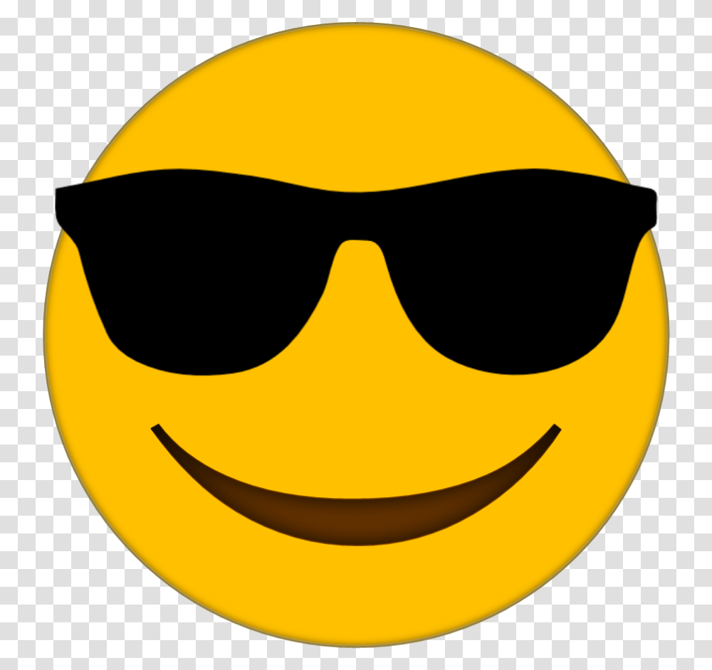 Sunglasses Emoji Clipart Smiley Face, Banana, Fruit, Plant, Food Transparent Png