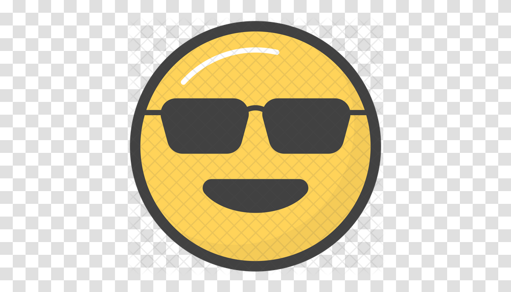 Sunglasses Emoji Icon Smiley, Car, Vehicle, Transportation, Logo Transparent Png