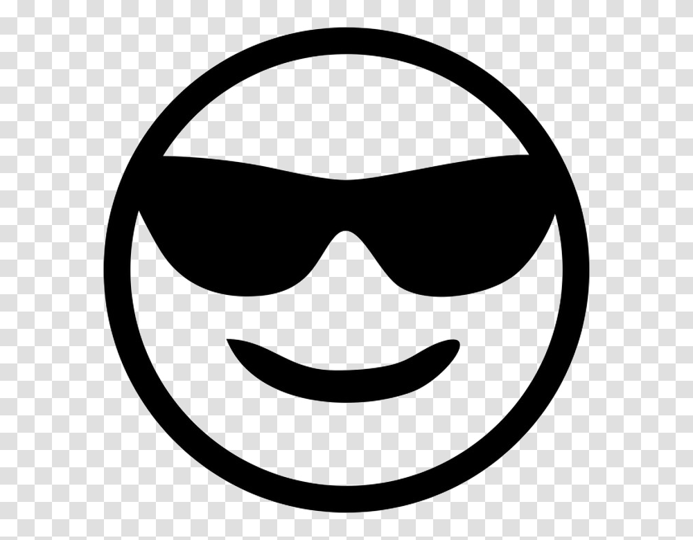 Sunglasses Emoji Images, Apparel, Stencil, Accessories Transparent Png