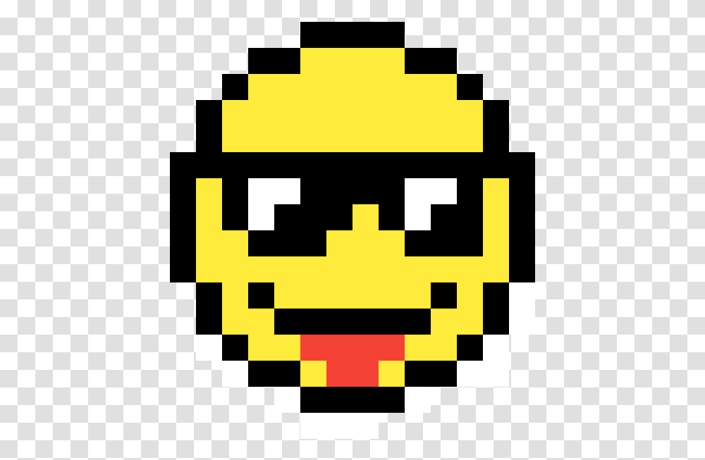 Sunglasses Emoji Pixel Art, First Aid, Pac Man Transparent Png
