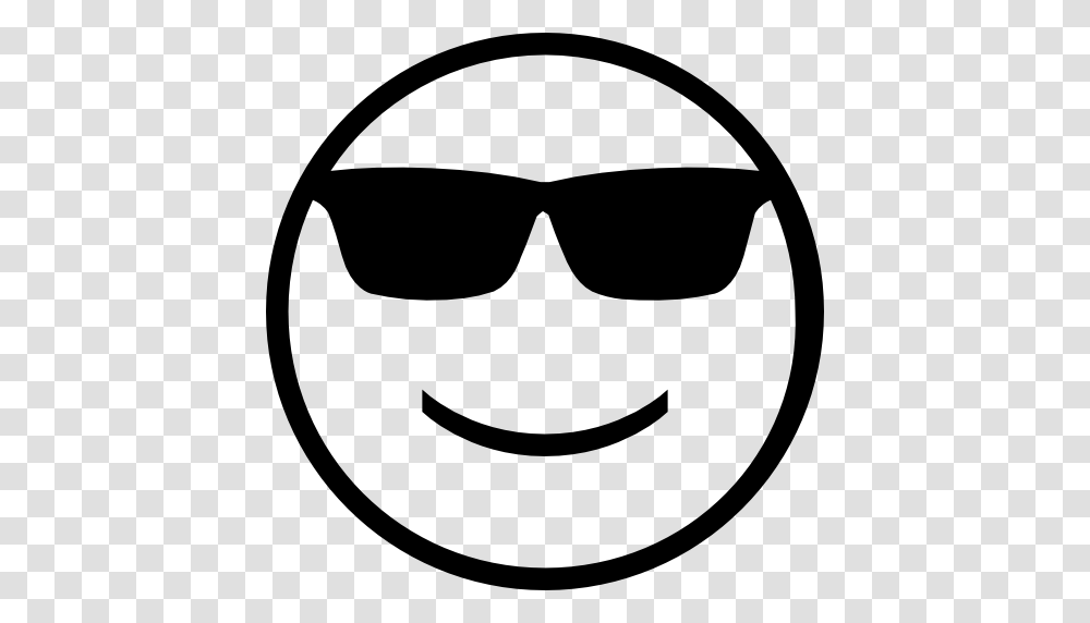 Sunglasses Emotion Interface Faces Smile Smiling Haw Emoji, Gray, World Of Warcraft Transparent Png