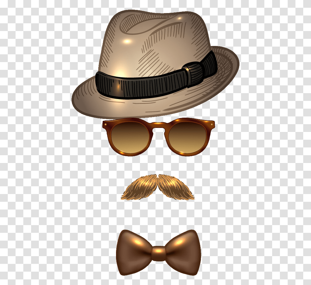 Sunglasses Fedora Moustache Avatar Hat Man Clipart Portable Network Graphics, Apparel, Accessories, Accessory Transparent Png