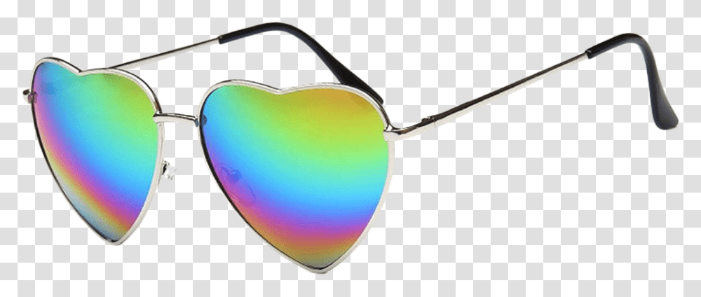 Sunglasses Ftestickers Rainbow Heart Freetoedit Sunglasses, Accessories, Accessory Transparent Png