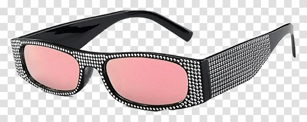 Sunglasses Glasses Pink Black Shade Niche Meme Sunglasses, Accessories, Accessory Transparent Png