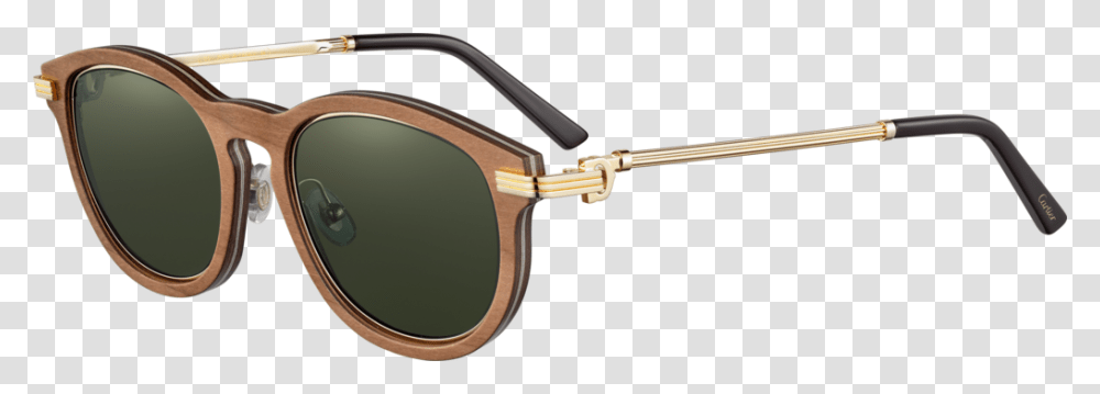 Sunglasses Gold Eyewear Wood Cartier Frames Clipart Occhiali Cartier In Legno, Accessories, Accessory, Goggles Transparent Png