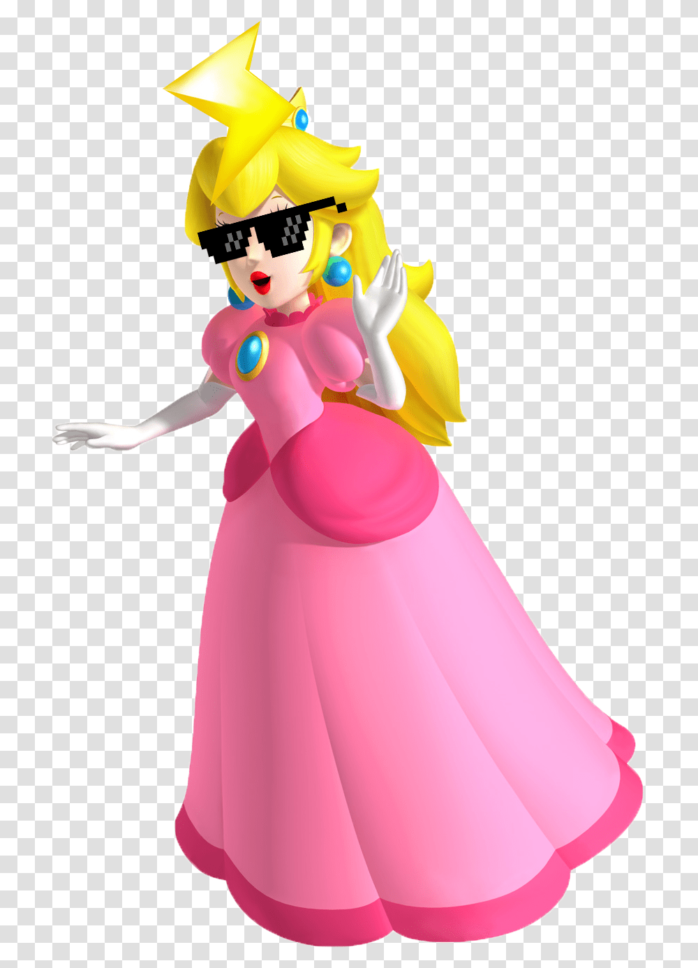 Sunglasses Princess Peach Lipstick, Toy, Doll, Figurine Transparent Png