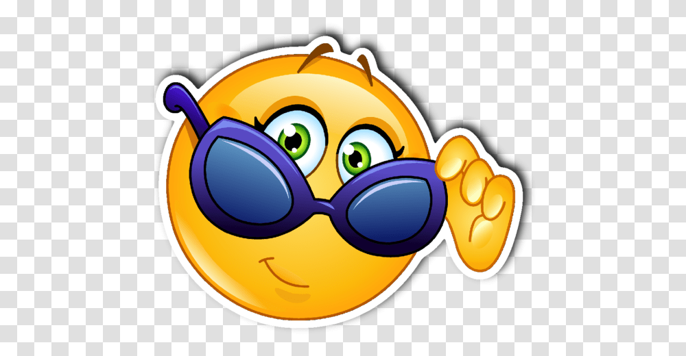 Sunglasses Smiley Emoji Vinyl Die Cut Sticker Smiley Sunglasses, Outdoors, Graphics, Art, Nature Transparent Png