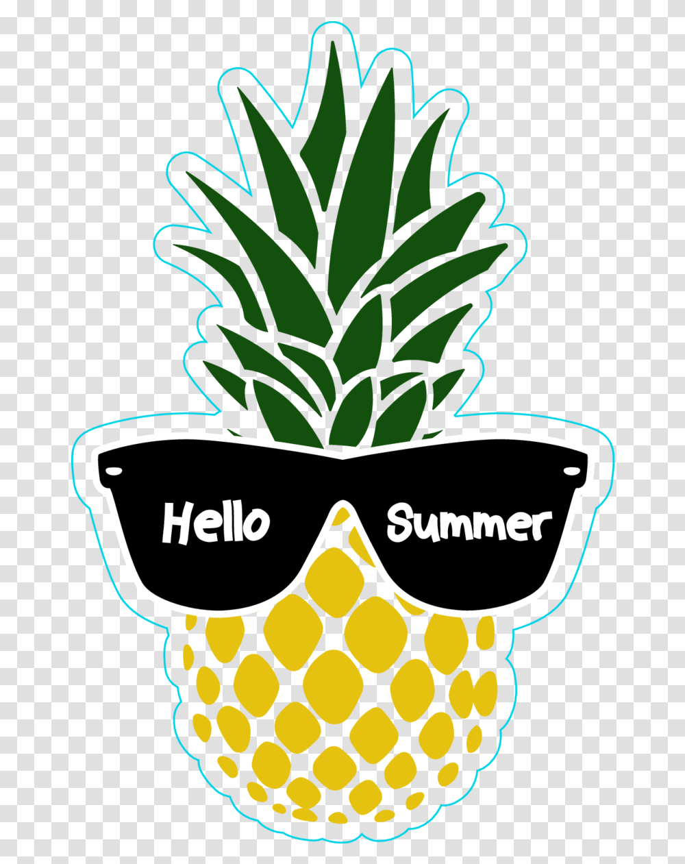 Sunglasses Vector Clipart Pineapple With Sunglasses Vector, Plant, Symbol, Fruit, Food Transparent Png