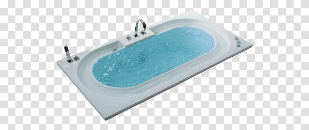 Sunken Bathtub Fitting Whirlpool Jacuzzi Installation Bath Tub With Water, Hot Tub Transparent Png