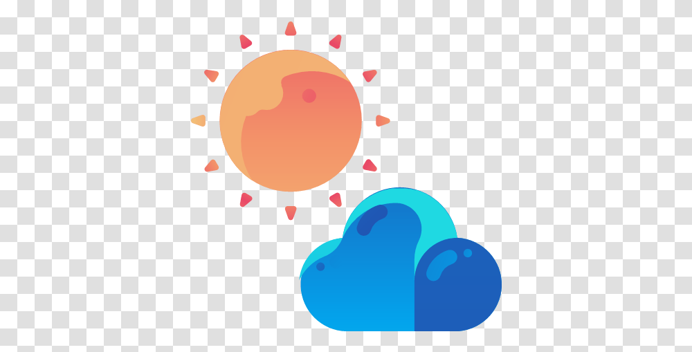 Sunny Cloudy Cloud Weather Forecast Icon Freebie Gradient, Flare, Light, Heart Transparent Png