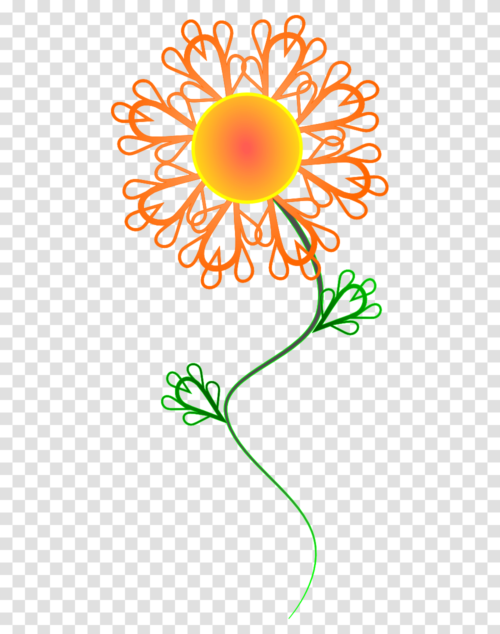 Sunny Crazy Flower Valentine 555px Clip Art, Floral Design, Pattern Transparent Png