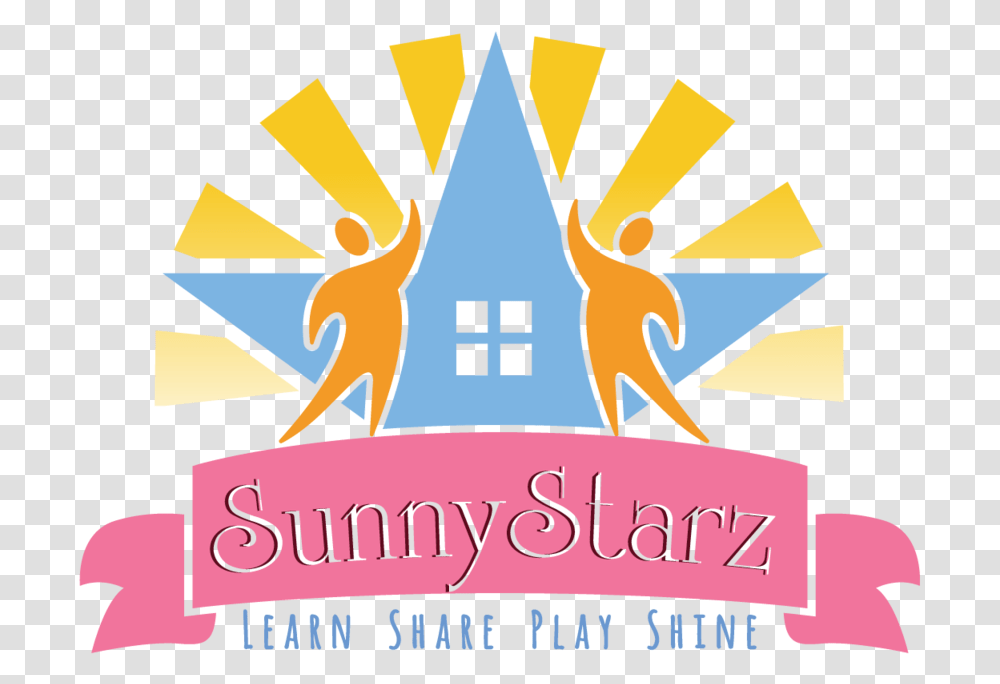 Sunny Starz After School Daycare Logo, Symbol, Advertisement, Poster, Outdoors Transparent Png