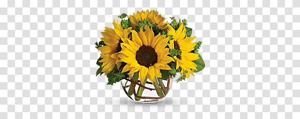 Sunny Sunflowers - Blessings Floral Design Background, Plant, Blossom, Flower Arrangement, Flower Bouquet Transparent Png