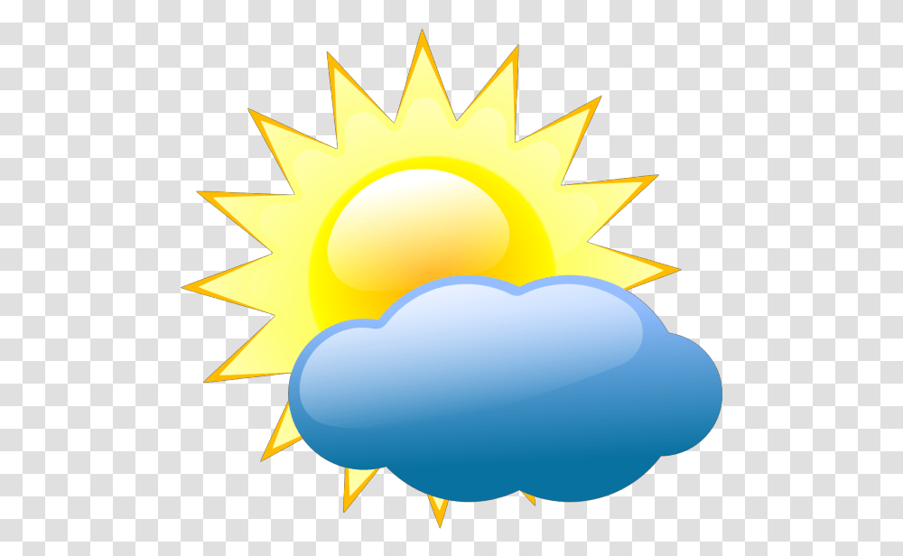 Sunny Weather Symbols Svg Clip Art Sun And Cloud Clip Art, Outdoors, Nature, Sky Transparent Png