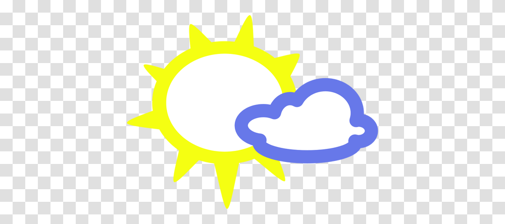 Sunny With Some Clouds Weather Symbol Vector Image, Nature, Outdoors, Sky, Sunrise Transparent Png