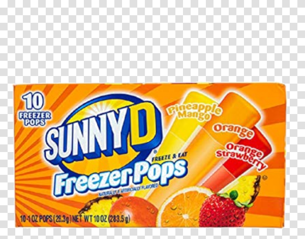 Sunnyd Freeze Pop 10 Pack - Mental Munchies Orange, Juice, Beverage, Drink, Orange Juice Transparent Png
