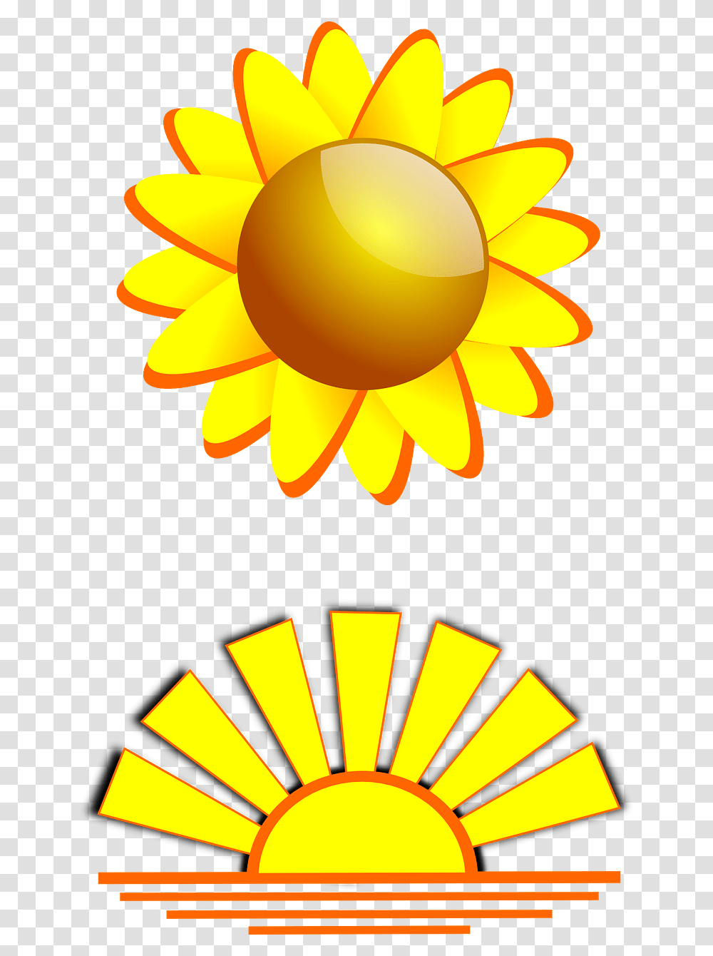 Sunrise And Sunset Clipart, Nature, Outdoors, Plant, Lamp Transparent Png